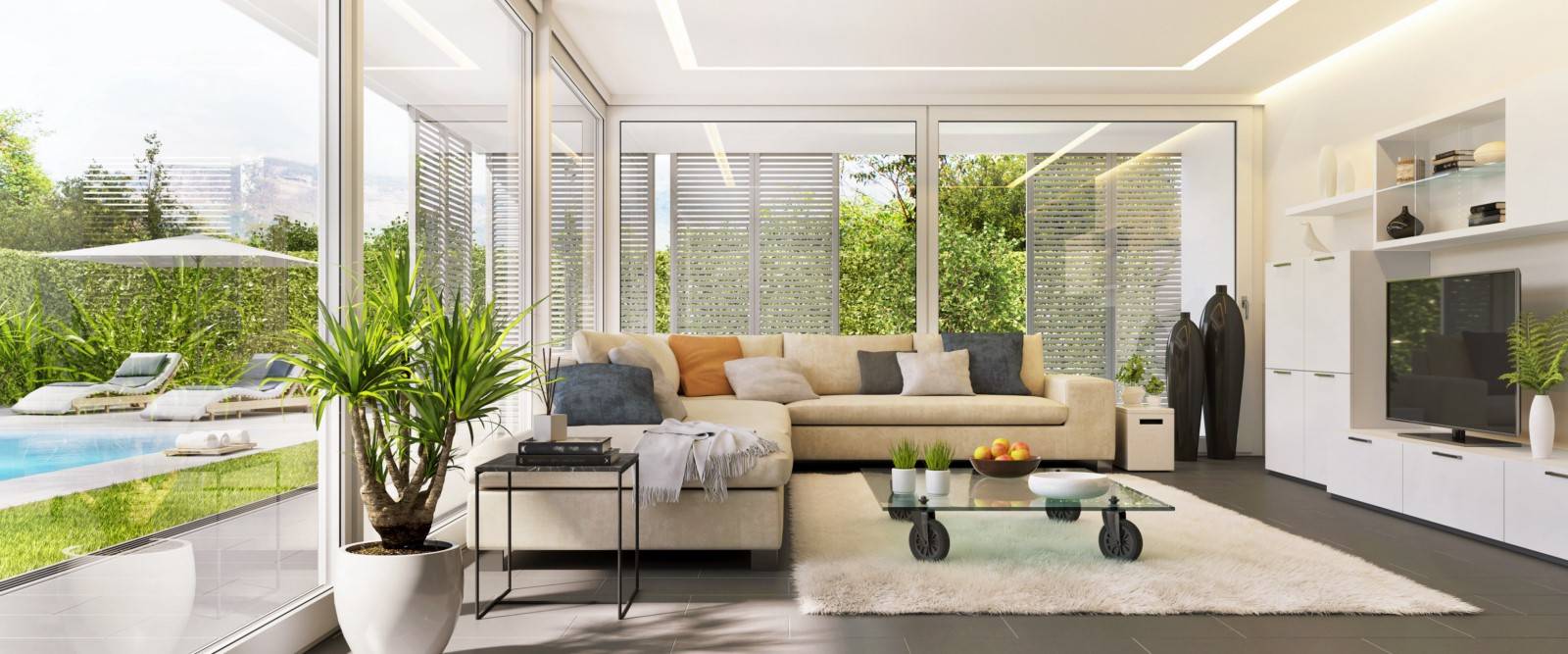 Fourniture et pose de véranda en aluminium à Aix en Provence, Bouches du Rhône par l’expert Maisons de Lumière Technal