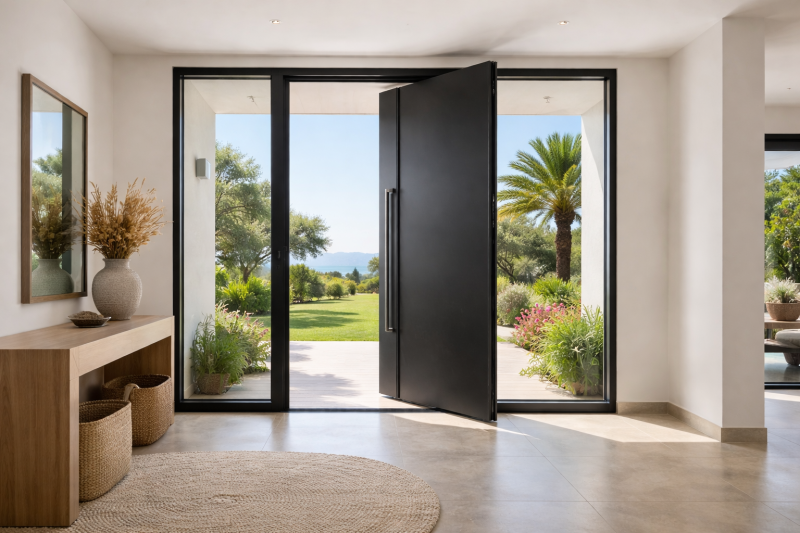 Installation de porte d’entrée à Cavalaire-Sur-Mer
