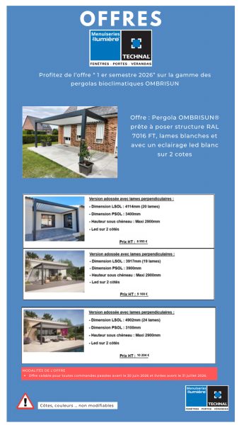 Offre spéciale 1 er semestre 2026