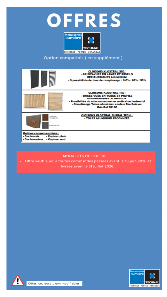 Offre spéciale 1 er semestre 2026